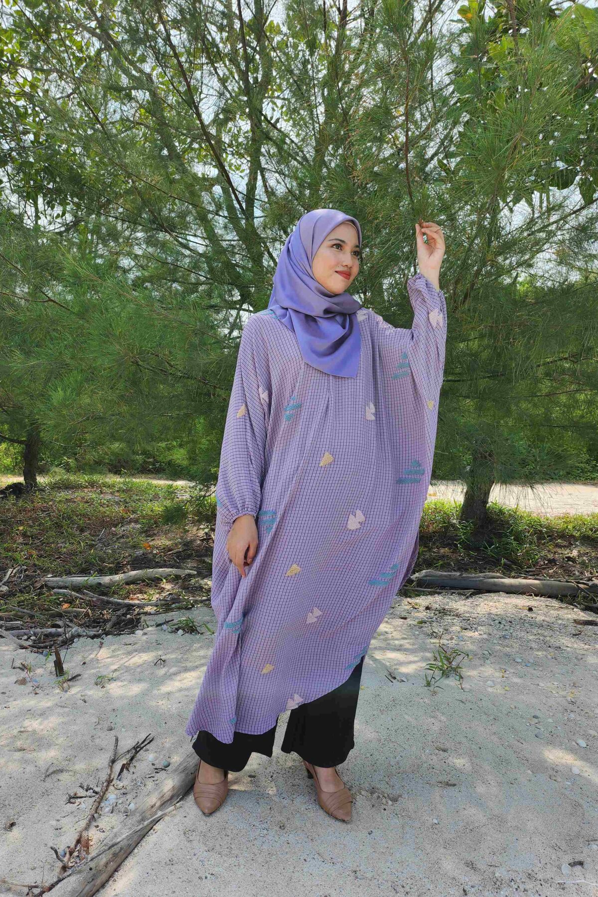 EDORA KAFTAN PURPLE