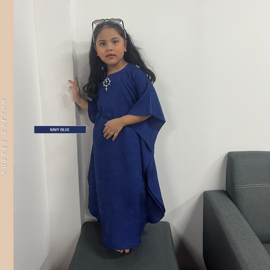 AUBREY KIDS KAFTAN NAVY BLUE